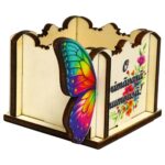 Cutie Aranjamente Florale, Model Fluture, 1 Martie, 9x6cm, CAUV079 - imagine 4