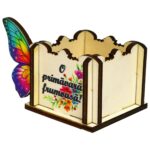 Cutie Aranjamente Florale, Model Fluture, 1 Martie, 9x6cm, CAUV079 - imagine 2