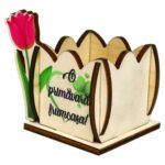 Cutie Aranjamente Florale, Model Lalea, 1 Martie, 8x7cm, CAUV083 - imagine 2