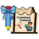 Cutie Aranjamente Florale, Model Creion, 1 Martie, 8x6cm, CAUV088