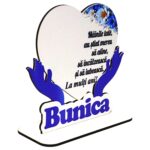 Baza Flori, Inima, Lemn, 13x14cm, BFM01 - imagine 2