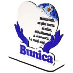 Baza Flori, Inima, Lemn, 13x14cm, BFM01 - imagine 3