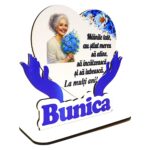 Decoratiune Cadou, Inima, Lemn, 13x14 cm, DIM03 - imagine 2