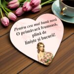 Martisor Magnet, Lemn, 10x9cm, MMG01 - imagine 2