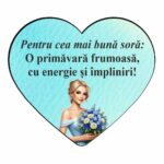 Martisor Magnet, Lemn, 10x9cm, MMG05