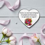 Martisor Magnet, Lemn, 10x9cm, MMG08 - imagine 3