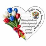 Baza Flori, Inima, Lemn, BBCUV02 - imagine 2