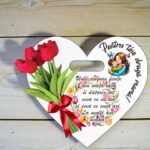 Baza Flori, Inima, Lemn, BBCUV04 - imagine 3