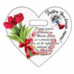 Baza Flori, Inima, Lemn, BBCUV06 - imagine 2