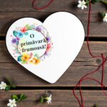 Baza Martisor, Inima, Lemn, 8x7cm, BMUV021 - imagine 3