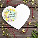 Baza Martisor, Inima, Lemn, 8x7cm, BMUV022 - imagine 3
