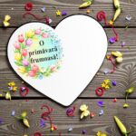 Baza Martisor, Inima, Lemn, 8x7cm, BMUV029 - imagine 3