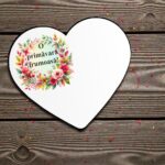 Baza Martisor, Inima, Lemn, 8x7cm, BMUV030 - imagine 3