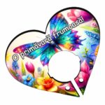 Baza martisor inima, Baza acadea, 10x8 cm, BBUV022 - imagine 3