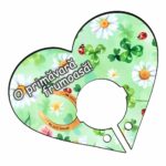 Baza martisor inima, Baza acadea, 10x8 cm, BBUV026 - imagine 3
