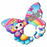 Baza martisor fluture, Baza acadea, 11×8 cm, BBUV034 - imagine 3