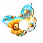 Baza martisor fluture, Baza acadea, 11×8 cm, BBUV037 - imagine 3