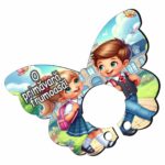 Baza martisor fluture, Baza acadea, 11×8 cm, BBUV040 - imagine 3