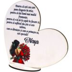 Baza Flori, Inima, Lemn, 15x14,5cm, BBCUV15 - imagine 4