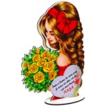 Decoratiune Cadou, Nasa, Lemn, 21x15cm, DCNS022 - imagine 3