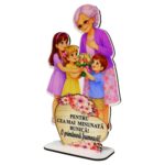 Decoratiune Cadou – Baza Flori, Bunica, Lemn, 20×12 cm, BDF13 - imagine 4