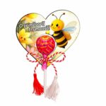 Martisor Chupa Chups, Inima, 10x8 cm, MBUV021 - imagine 3