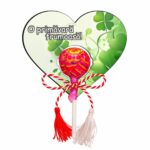 Martisor Chupa Chups, Inima, 10x8 cm, MBUV023