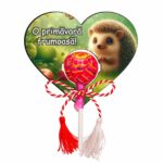 Martisor Chupa Chups, Inima, 10x8 cm, MBUV024