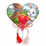 Martisor Chupa Chups, Inima, 10x8 cm, MBUV025