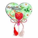 Baza martisor inima, Baza acadea, 10x8 cm, BBUV026 - imagine 2