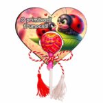 Baza martisor inima, Baza acadea, 10x8 cm, BBUV027 - imagine 2