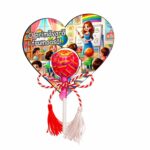 Martisor Chupa Chups, Inima, 10x8 cm, MBUV030 - imagine 4