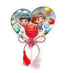 Martisor Chupa Chups, Inima, 10x8 cm, MBUV031 - imagine 3