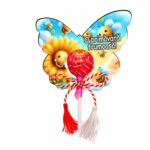 Martisor Chupa Chups, Fluture, 11×8 cm, MBUV037 - imagine 3