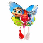 Martisor Chupa Chups, Fluture, 11×8 cm, MBUV038 - imagine 3