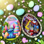 Cutie Dulciuri Paste, Personalizata, Ou Kinder Surprise, Stitch, CPD009 - imagine 2