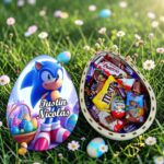 Cutie Dulciuri Paste, Personalizata, Ou Kinder Surprise, Sonic, CPD017 - imagine 2