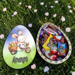 Cutie Dulciuri Paste, Personalizata, Ou Kinder Surprise, Iepuras, CPD019 - imagine 2