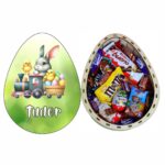 Cutie Dulciuri Paste, Personalizata, Ou Kinder Surprise, Iepuras, CPD020 - imagine 4