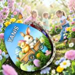Cutie Dulciuri Paste, Personalizata, Ou Kinder Surprise, Iepuras, CPD021 - imagine 3