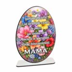 Decoratiune Cadou - Paste, Lemn, Mama, 15cm, DCPUV016 - imagine 3