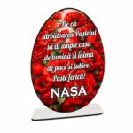 Decoratiune Cadou - Paste, Lemn, Nasa, 15cm, DCPUV020 - imagine 4