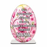 Decoratiune Cadou - Paste, Lemn, Nana, 15cm, DCPUV021