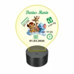 Lampa Led 3D, Personalizata – Date Nastere, Safari, 22×18 cm (LDUV072) - imagine 5