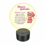 Lampa Led 3D, Personalizata – Ursulet, 22×18 cm (LDUV074) - imagine 5