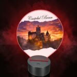 Lampa Led 3D, Castelul Bran, 22×18 cm, LOTUV002 - imagine 2