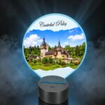 Lampa Led 3D, Castelul Peles, 22×18 cm, LOTUV003 - imagine 2