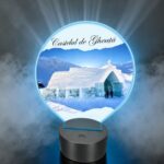 Lampa Led 3D, Castelul de Gheata, 22×18 cm, LOTUV006 - imagine 2