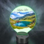 Lampa Led 3D, Balea Lac, 22×18 cm, LOTUV007 - imagine 2