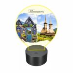 Lampa Led 3D, Maramures, 22×18 cm, LOTUV008